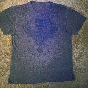 'DC' Dark Grey w/Dark blue inner Very soft w/shorter sleeves(muscle T- short)